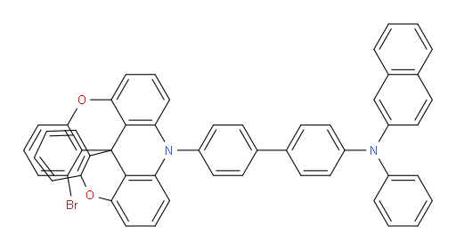 N-(4'-(1-bromo-9H-dichromeno[2,3,4-kl:4',3',2'-mn]acridin-9-yl)-[1,1'-biphenyl]-4-yl)-N-phenylnaphthalen-2-amine