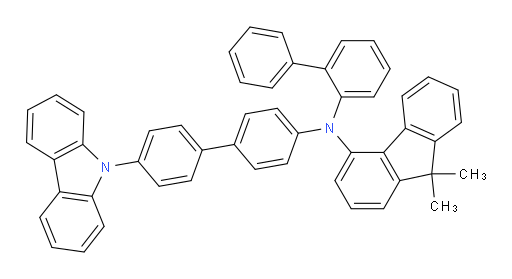 N-(4'-(9H-carbazol-9-yl)-[1,1'-biphenyl]-4-yl)-N-([1,1'-biphenyl]-2-yl)-9,9-dimethyl-9H-fluoren-4-amine