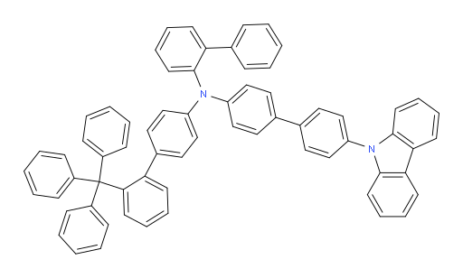N-(4'-(9H-carbazol-9-yl)-[1,1'-biphenyl]-4-yl)-N-(2'-trityl-[1,1'-biphenyl]-4-yl)-[1,1'-biphenyl]-2-amine