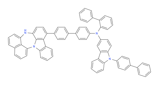 N-(4'-(4H-naphtho[1',8':5,6,7][1,4]diazepino[3,2,1-jk]carbazol-7-yl)-[1,1'-biphenyl]-4-yl)-N-([1,1'-biphenyl]-2-yl)-9-([1,1'-biphenyl]-4-yl)-9H-carbazol-3-amine
