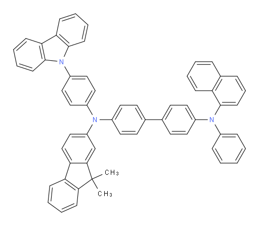 N4-(4-(9H-carbazol-9-yl)phenyl)-N4-(9,9-dimethyl-9H-fluoren-2-yl)-N4'-(naphthalen-1-yl)-N4'-phenyl-[1,1'-biphenyl]-4,4'-diamine