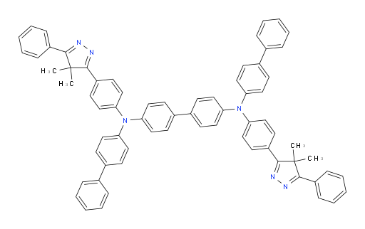 N4,N4'-di([1,1'-biphenyl]-4-yl)-N4,N4'-bis(4-(4,4-dimethyl-5-phenyl-4H-pyrazol-3-yl)phenyl)-[1,1'-biphenyl]-4,4'-diamine
