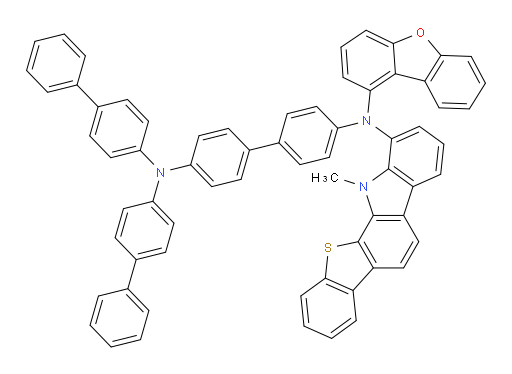 N4,N4-di([1,1'-biphenyl]-4-yl)-N4'-(dibenzo[b,d]furan-1-yl)-N4'-(12-methyl-12H-benzo[4,5]thieno[2,3-a]carbazol-1-yl)-[1,1'-biphenyl]-4,4'-diamine