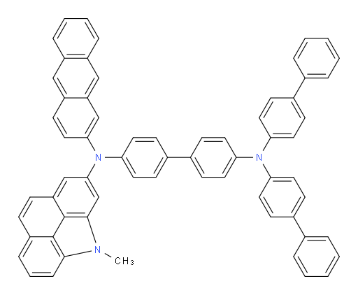N4,N4-di([1,1'-biphenyl]-4-yl)-N4'-(anthracen-2-yl)-N4'-(4-methyl-4H-benzo[def]carbazol-2-yl)-[1,1'-biphenyl]-4,4'-diamine