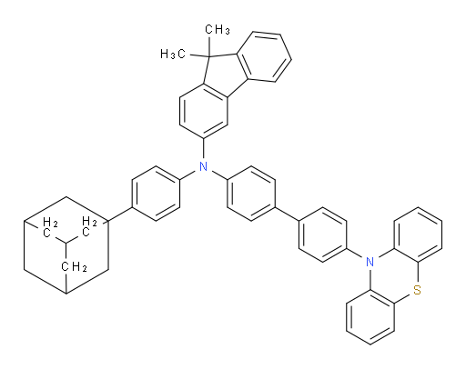N-(4'-(10H-phenothiazin-10-yl)-[1,1'-biphenyl]-4-yl)-N-(4-(adamantan-1-yl)phenyl)-9,9-dimethyl-9H-fluoren-3-amine
