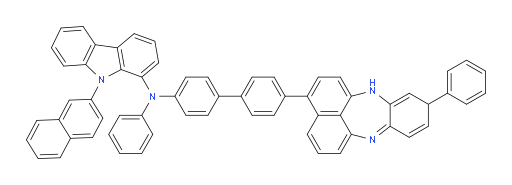 9-(naphthalen-2-yl)-N-phenyl-N-(4'-(10-phenyl-10,12-dihydrobenzo[b]naphtho[1,8-ef][1,4]diazepin-3-yl)-[1,1'-biphenyl]-4-yl)-9H-carbazol-1-amine