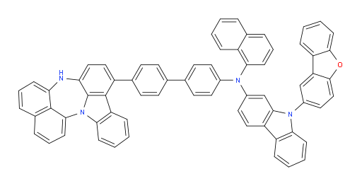 N-(4'-(4H-naphtho[1',8':5,6,7][1,4]diazepino[3,2,1-jk]carbazol-7-yl)-[1,1'-biphenyl]-4-yl)-9-(dibenzo[b,d]furan-2-yl)-N-(naphthalen-1-yl)-9H-carbazol-2-amine