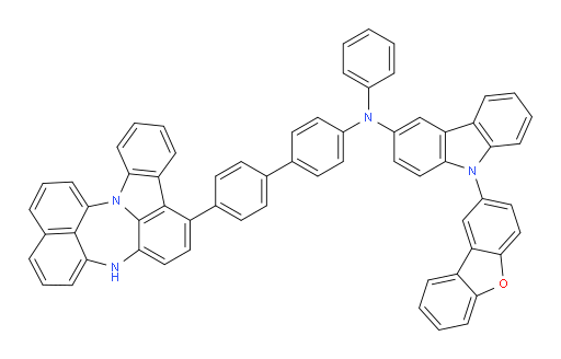N-(4'-(4H-naphtho[1',8':5,6,7][1,4]diazepino[3,2,1-jk]carbazol-7-yl)-[1,1'-biphenyl]-4-yl)-9-(dibenzo[b,d]furan-2-yl)-N-phenyl-9H-carbazol-3-amine
