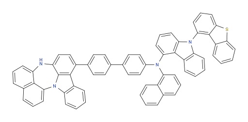 N-(4'-(4H-naphtho[1',8':5,6,7][1,4]diazepino[3,2,1-jk]carbazol-7-yl)-[1,1'-biphenyl]-4-yl)-9-(dibenzo[b,d]thiophen-1-yl)-N-(naphthalen-1-yl)-9H-carbazol-4-amine