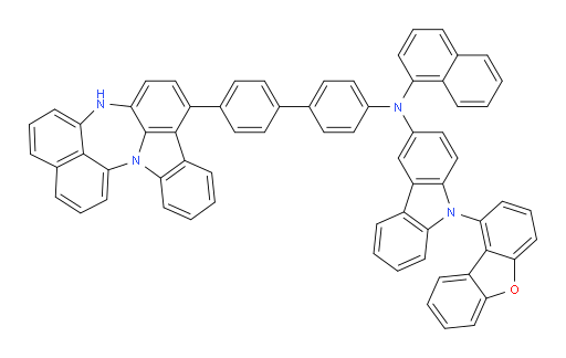 N-(4'-(4H-naphtho[1',8':5,6,7][1,4]diazepino[3,2,1-jk]carbazol-7-yl)-[1,1'-biphenyl]-4-yl)-9-(dibenzo[b,d]furan-1-yl)-N-(naphthalen-1-yl)-9H-carbazol-3-amine