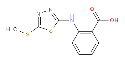 2-((5-(methylthio)-1,3,4-thiadiazol-2-yl)amino)benzoic acid