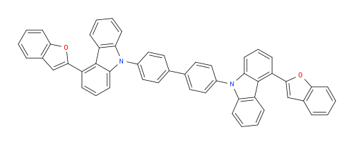 4,4'-bis(4-(benzofuran-2-yl)-9H-carbazol-9-yl)-1,1'-biphenyl