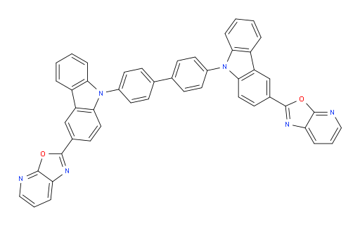 4,4'-bis(3-(oxazolo[5,4-b]pyridin-2-yl)-9H-carbazol-9-yl)-1,1'-biphenyl