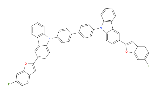 4,4'-bis(3-(6-fluorobenzofuran-2-yl)-9H-carbazol-9-yl)-1,1'-biphenyl
