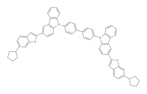 4,4'-bis(3-(6-cyclopentylbenzofuran-2-yl)-9H-carbazol-9-yl)-1,1'-biphenyl