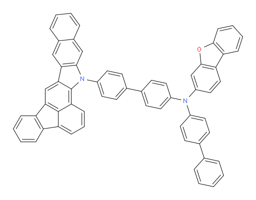 N-(4'-(15H-benzo[h]fluoreno[1,9-ab]carbazol-15-yl)-[1,1'-biphenyl]-4-yl)-N-([1,1'-biphenyl]-4-yl)dibenzo[b,d]furan-3-amine
