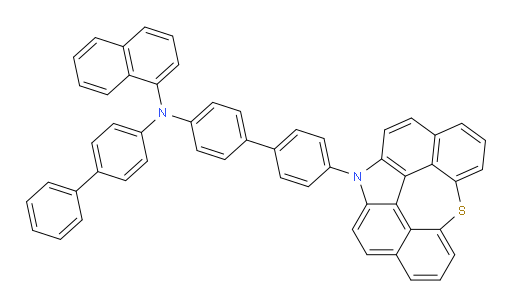 N-(4'-(12H-6-thia-12-azaindeno[2,1,7,6-ghij]pleiaden-12-yl)-[1,1'-biphenyl]-4-yl)-N-([1,1'-biphenyl]-4-yl)naphthalen-1-amine