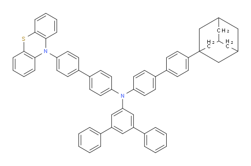 N-(4'-(10H-phenothiazin-10-yl)-[1,1'-biphenyl]-4-yl)-N-(4'-(adamantan-1-yl)-[1,1'-biphenyl]-4-yl)-[1,1':3',1''-terphenyl]-5'-amine