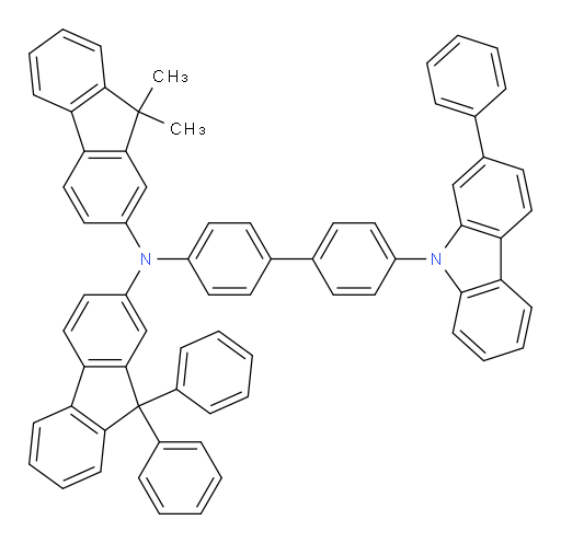 N-(9,9-dimethyl-9H-fluoren-2-yl)-9,9-diphenyl-N-(4'-(2-phenyl-9H-carbazol-9-yl)-[1,1'-biphenyl]-4-yl)-9H-fluoren-2-amine