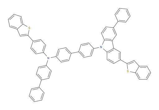 N-([1,1'-biphenyl]-4-yl)-4'-(3-(benzo[b]thiophen-2-yl)-6-phenyl-9H-carbazol-9-yl)-N-(4-(benzo[b]thiophen-2-yl)phenyl)-[1,1'-biphenyl]-4-amine