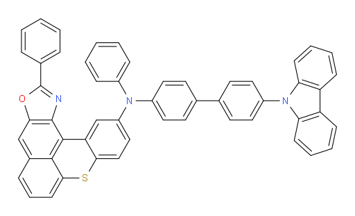 N-(4'-(9H-carbazol-9-yl)-[1,1'-biphenyl]-4-yl)-N,2-diphenyldibenzo[1,8:3,4]isothiochromeno[5,6-d]oxazol-11-amine