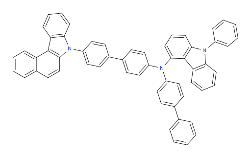 N-(4'-(7H-benzo[c]carbazol-7-yl)-[1,1'-biphenyl]-4-yl)-N-([1,1'-biphenyl]-4-yl)-9-phenyl-9H-carbazol-4-amine