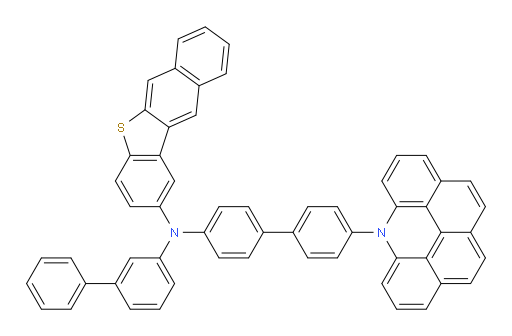N-(4'-(6H-naphtho[2,1,8,7-klmn]acridin-6-yl)-[1,1'-biphenyl]-4-yl)-N-([1,1'-biphenyl]-3-yl)benzo[b]naphtho[2,3-d]thiophen-2-amine