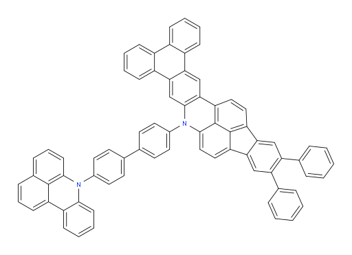 7-(4'-(7H-benzo[kl]acridin-7-yl)-[1,1'-biphenyl]-4-yl)-2,3-diphenyl-7H-fluoreno[2,1,9-mna]phenanthro[9,10-i]acridine