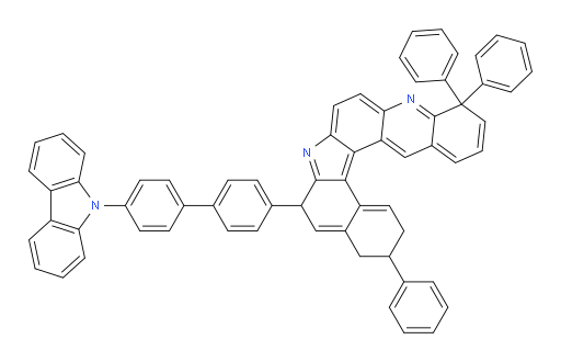 6-(4'-(9H-carbazol-9-yl)-[1,1'-biphenyl]-4-yl)-3,11,11-triphenyl-3,4,6,11-tetrahydro-2H-benzo[4,5]indolo[3,2-a]acridine