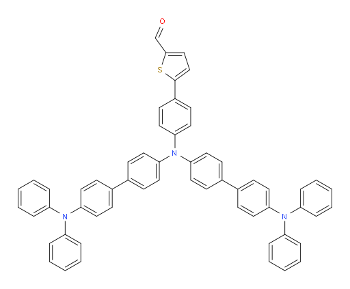 5-(4-(bis(4'-(diphenylamino)-[1,1'-biphenyl]-4-yl)amino)phenyl)thiophene-2-carbaldehyde