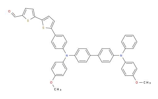 5'-(4-((4-methoxyphenyl)(4'-((4-methoxyphenyl)(phenyl)amino)-[1,1'-biphenyl]-4-yl)amino)phenyl)-[2,2'-bithiophene]-5-carbaldehyde