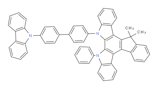 5-(4'-(9H-carbazol-9-yl)-[1,1'-biphenyl]-4-yl)-15,15-dimethyl-6-phenyl-6,15-dihydro-5H-indeno[1,2-c]indolo[2,3-a]carbazole