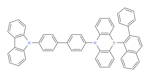 5-(4'-(9H-carbazol-9-yl)-[1,1'-biphenyl]-4-yl)-10-(2-phenylnaphthalen-1-yl)-5,10-dihydrodibenzo[b,e][1,4]azaborinine