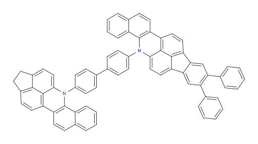 5-(4'-(1H-benzo[h]indeno[6,7,1-mna]acridin-5(2H)-yl)-[1,1'-biphenyl]-4-yl)-9,10-diphenyl-5H-benzo[h]fluoreno[2,1,9-mna]acridine