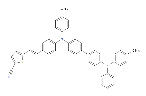 (E)-5-(4-((4'-(phenyl(p-tolyl)amino)-[1,1'-biphenyl]-4-yl)(p-tolyl)amino)styryl)thiophene-2-carbonitrile