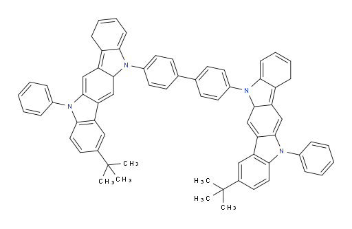 4,4'-bis(8-(tert-butyl)-11-phenylindolo[3,2-b]carbazol-5(1H,5aH,11H)-yl)-1,1'-biphenyl