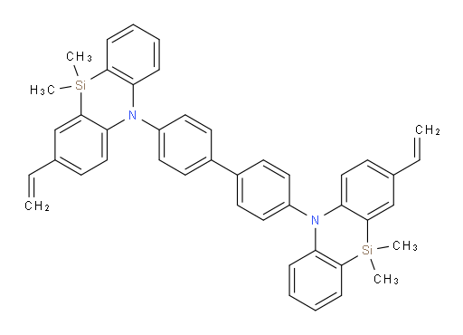4,4'-bis(10,10-dimethyl-2-vinyldibenzo[b,e][1,4]azasilin-5(10H)-yl)-1,1'-biphenyl