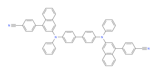 4,4'-(([1,1'-biphenyl]-4,4'-diylbis(phenylazanediyl))bis(naphthalene-3,1-diyl))dibenzonitrile