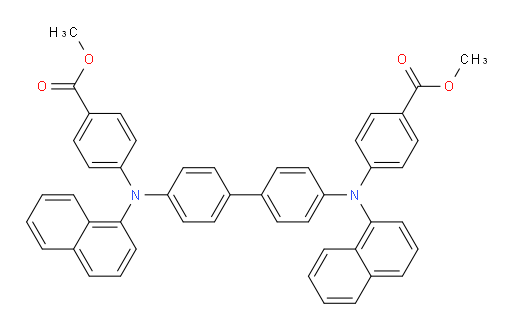 dimethyl 4,4'-([1,1'-biphenyl]-4,4'-diylbis(naphthalen-1-ylazanediyl))dibenzoate