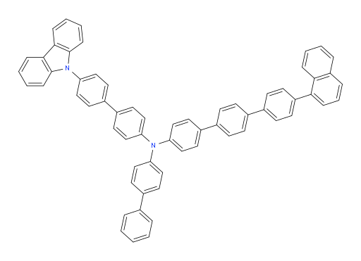 N-(4'-(9H-carbazol-9-yl)-[1,1'-biphenyl]-4-yl)-N-([1,1'-biphenyl]-4-yl)-4''-(naphthalen-1-yl)-[1,1':4',1''-terphenyl]-4-amine