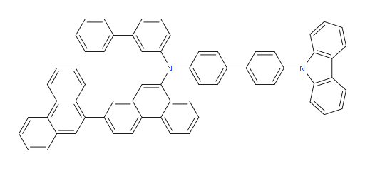 N-(4'-(9H-carbazol-9-yl)-[1,1'-biphenyl]-4-yl)-N-([1,1'-biphenyl]-3-yl)-[2,9'-biphenanthren]-9-amine