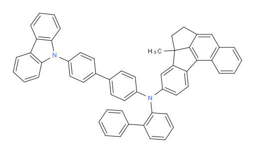 N-(4'-(9H-carbazol-9-yl)-[1,1'-biphenyl]-4-yl)-N-([1,1'-biphenyl]-2-yl)-4b-methyl-5,6-dihydro-4bH-benzo[c]cyclopenta[lm]fluoren-3-amine