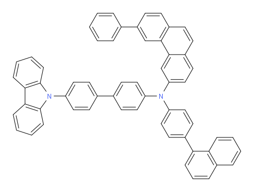 N-(4'-(9H-carbazol-9-yl)-[1,1'-biphenyl]-4-yl)-N-(4-(naphthalen-1-yl)phenyl)-6-phenylphenanthren-3-amine