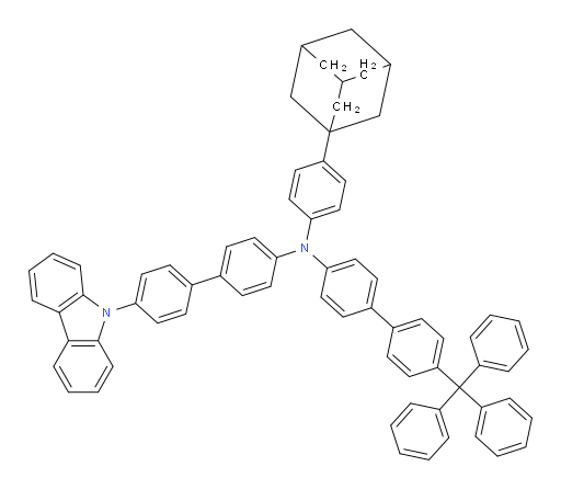 N-(4'-(9H-carbazol-9-yl)-[1,1'-biphenyl]-4-yl)-N-(4-(adamantan-1-yl)phenyl)-4'-trityl-[1,1'-biphenyl]-4-amine