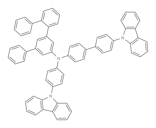 N-(4'-(9H-carbazol-9-yl)-[1,1'-biphenyl]-4-yl)-N-(4-(9H-carbazol-9-yl)phenyl)-[1,1':2',1'':3'',1'''-quaterphenyl]-5''-amine