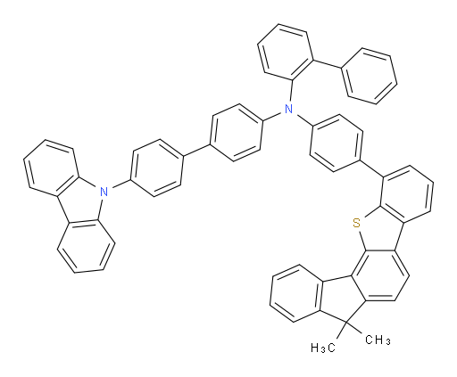 N-(4'-(9H-carbazol-9-yl)-[1,1'-biphenyl]-4-yl)-N-(4-(7,7-dimethyl-7H-benzo[b]fluoreno[3,4-d]thiophen-1-yl)phenyl)-[1,1'-biphenyl]-2-amine