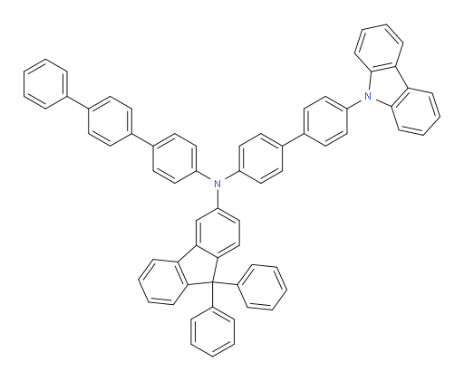 N-(4'-(9H-carbazol-9-yl)-[1,1'-biphenyl]-4-yl)-N-([1,1':4',1''-terphenyl]-4-yl)-9,9-diphenyl-9H-fluoren-3-amine