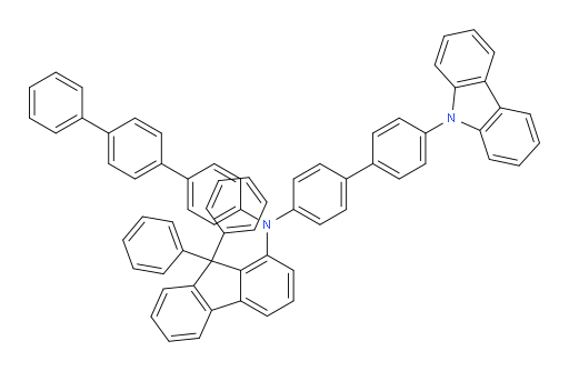 N-(4'-(9H-carbazol-9-yl)-[1,1'-biphenyl]-4-yl)-N-([1,1':4',1''-terphenyl]-4-yl)-9,9-diphenyl-9H-fluoren-1-amine