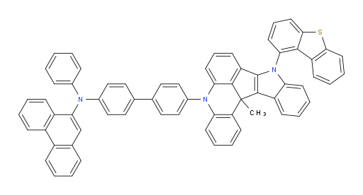 N-(4'-(9-(dibenzo[b,d]thiophen-1-yl)-13c-methyl-9,13c-dihydro-5H-indolo[3',2':4,5]cyclopenta[1,2,3-kl]acridin-5-yl)-[1,1'-biphenyl]-4-yl)-N-phenylphenanthren-9-amine