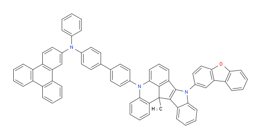 N-(4'-(9-(dibenzo[b,d]furan-2-yl)-13c-methyl-9,13c-dihydro-5H-indolo[3',2':4,5]cyclopenta[1,2,3-kl]acridin-5-yl)-[1,1'-biphenyl]-4-yl)-N-phenyltriphenylen-2-amine